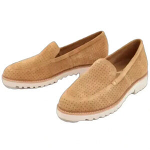 Skechers Light Brown Perforated Flats